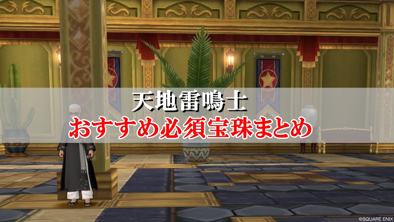 天地雷鳴士の宝珠 おすすめ必須を初心者向けに厳選 ドラクエ10攻略ブログ 初心者向け冒険マップ